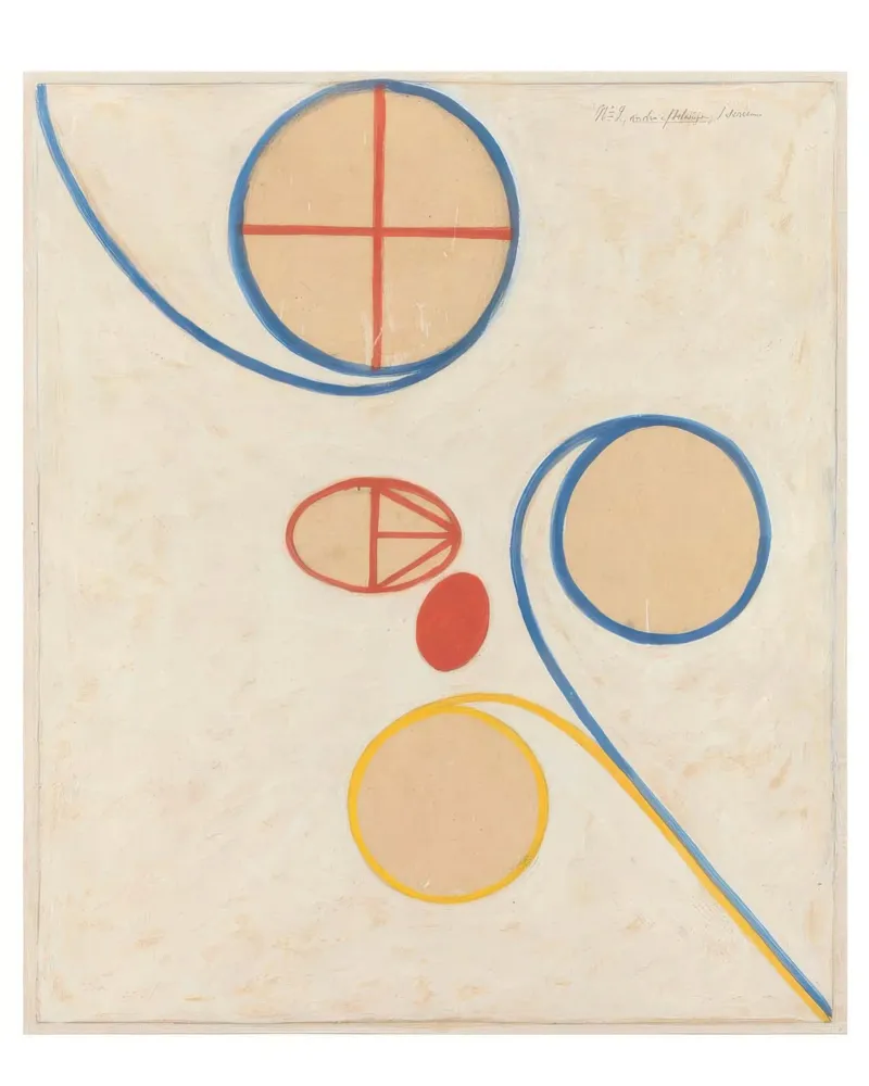 Hilma af Klint sfondo beige pellicola backlit da jay romero