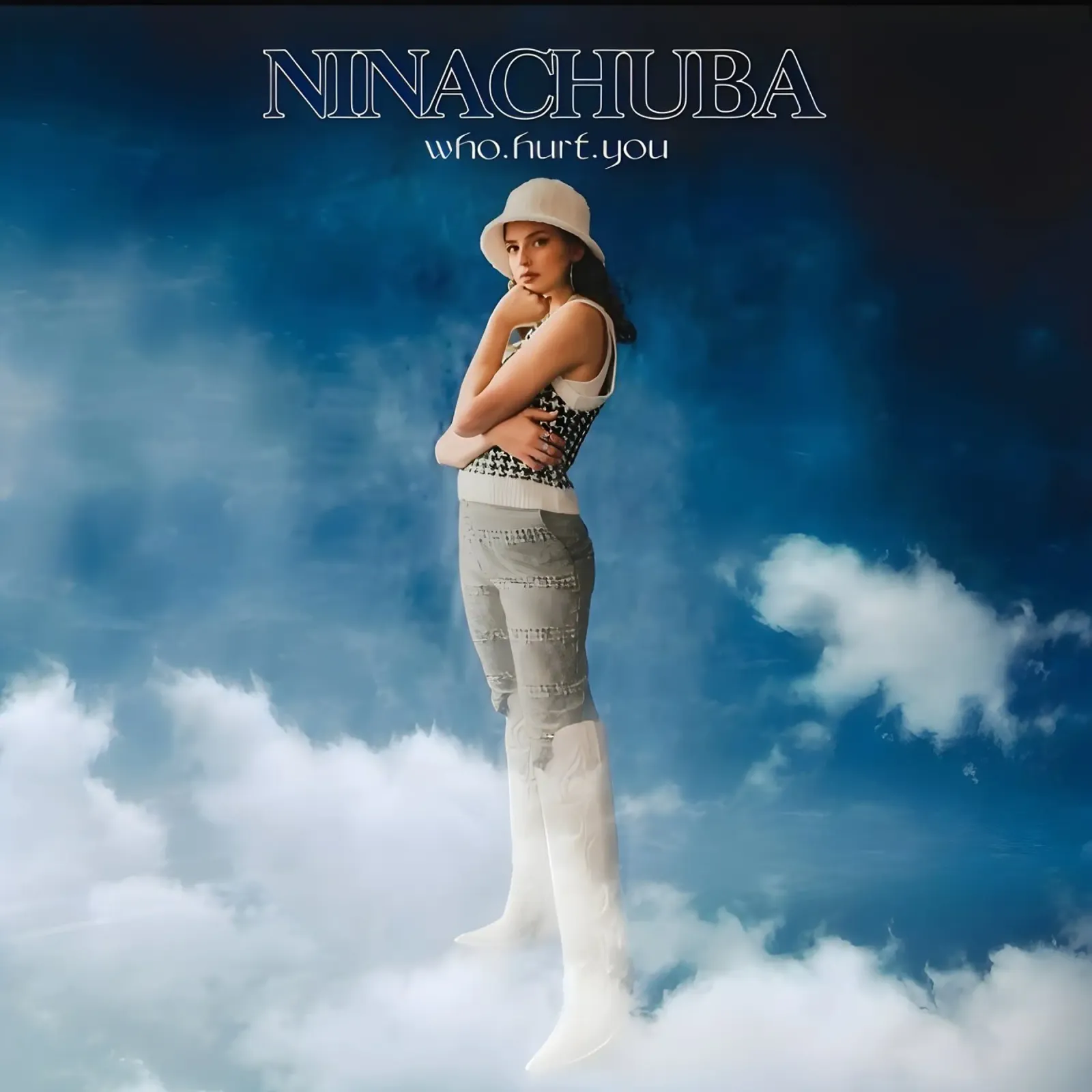 Nina Chuba blu poster da vintage