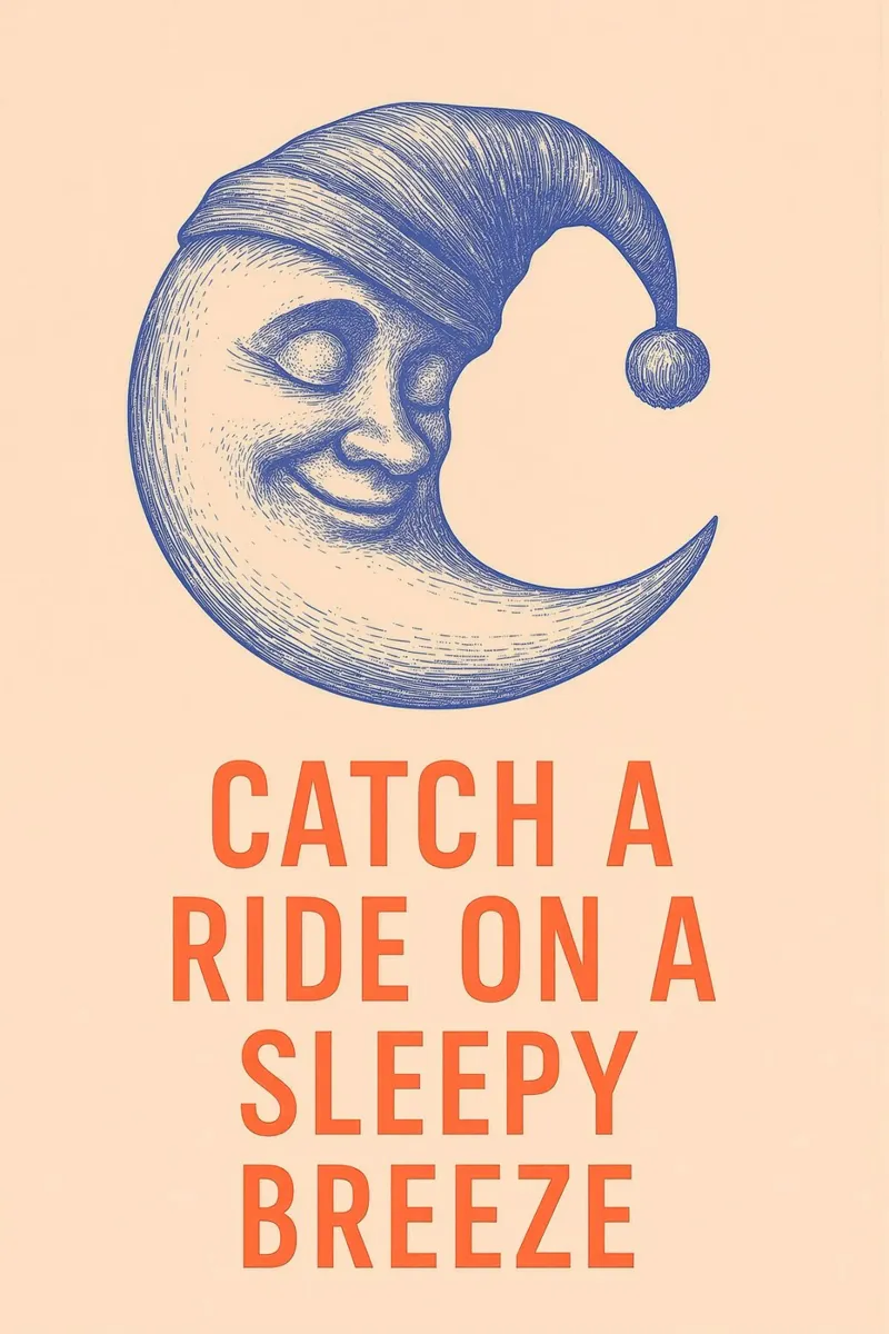 CATCH A RIDE poster with wooden frame by Klitzeklein