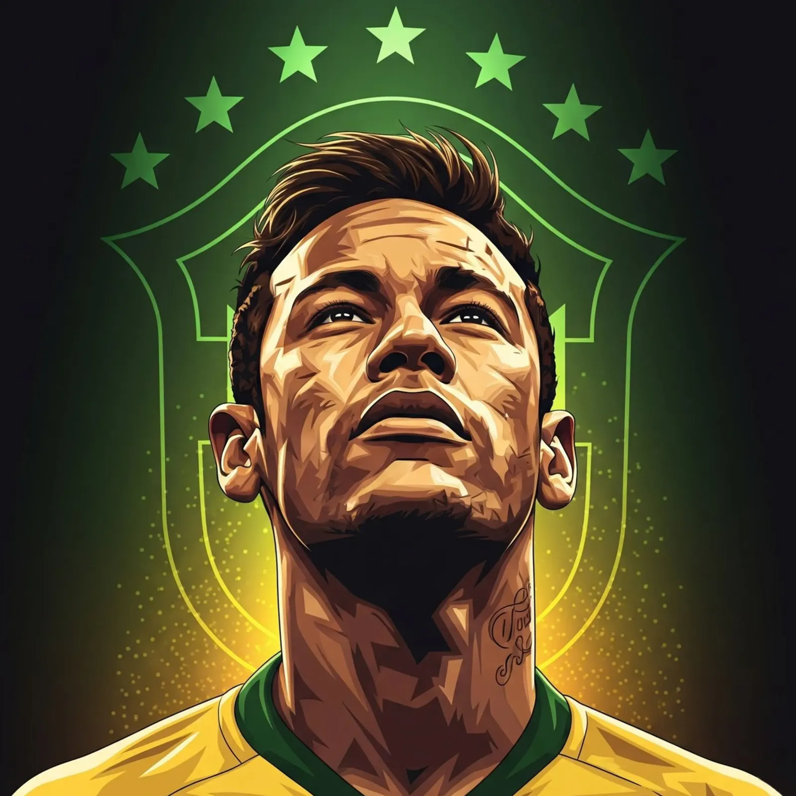 Neymar pellicola backlit da Lembayung art
