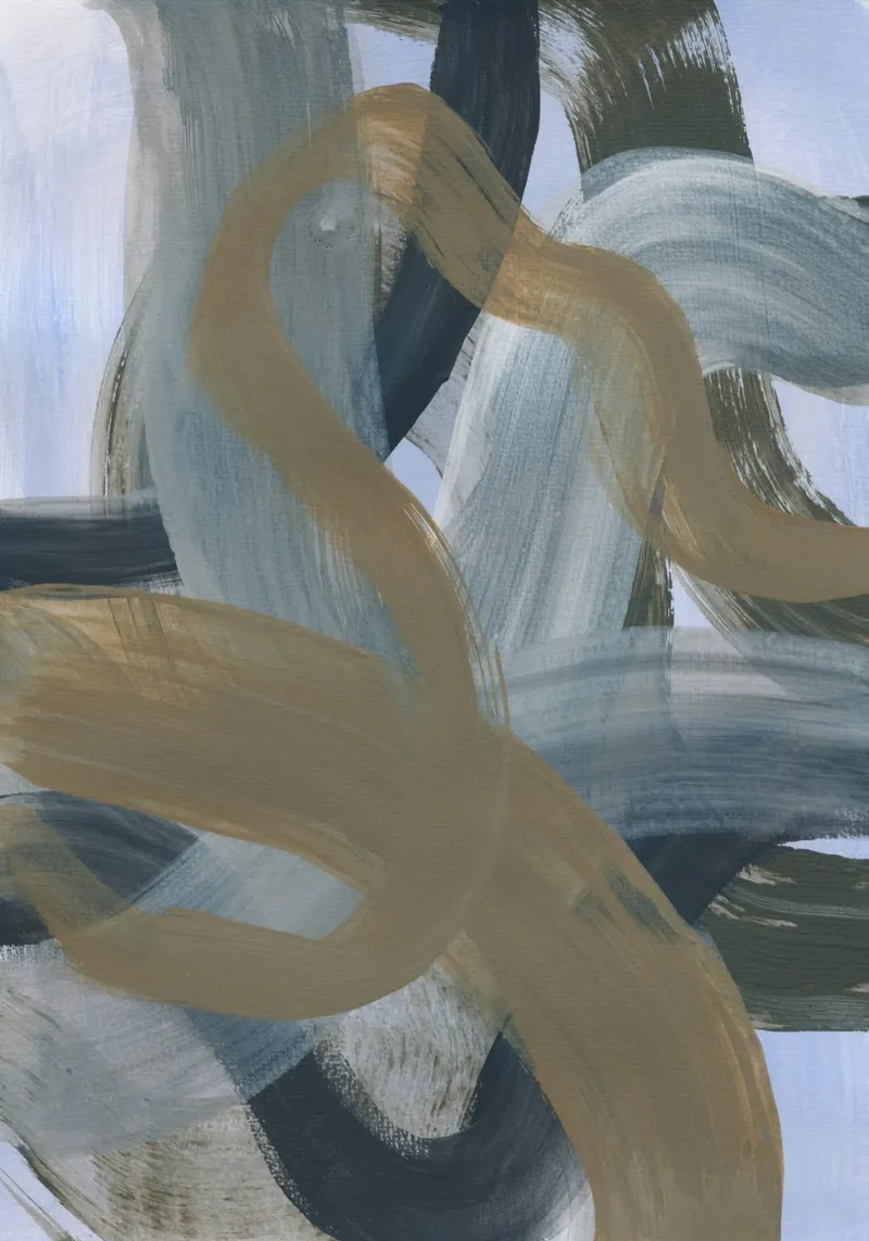 Abstract Brush Strokes 124 plexiglass da Mareike Böhmer