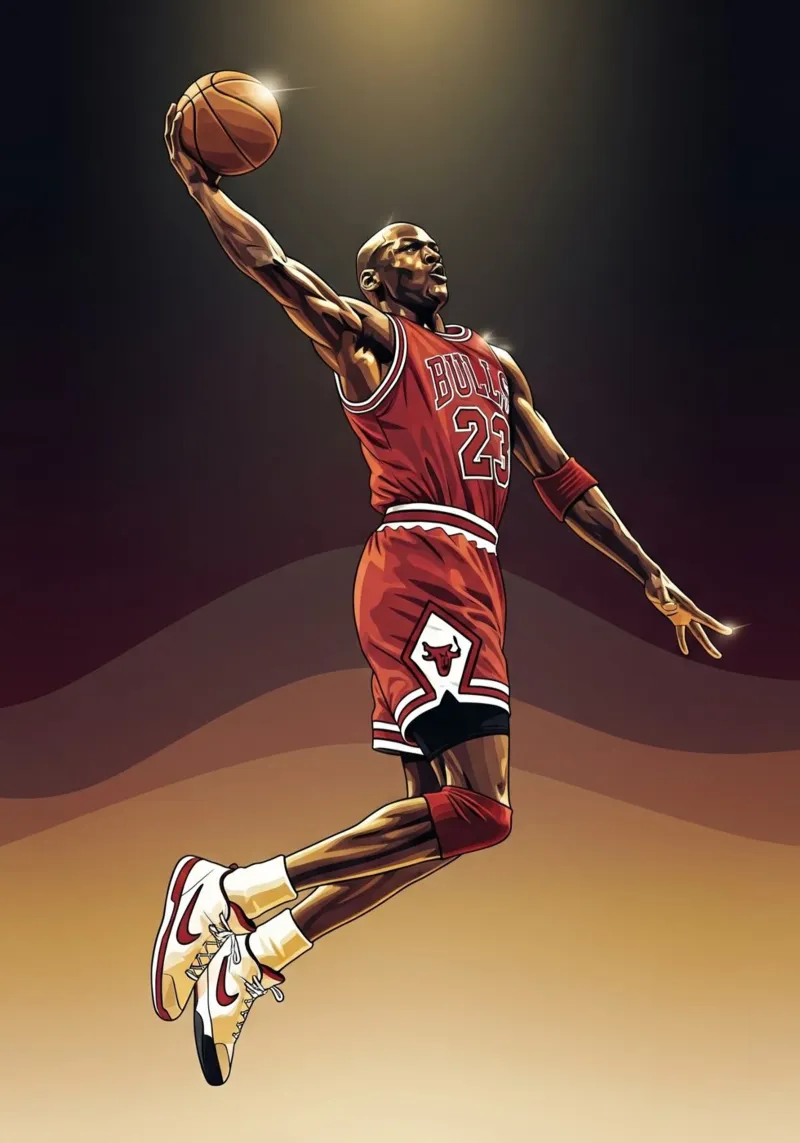 Flying without wings - Michael Jordan pellicola backlit da Lembayung art
