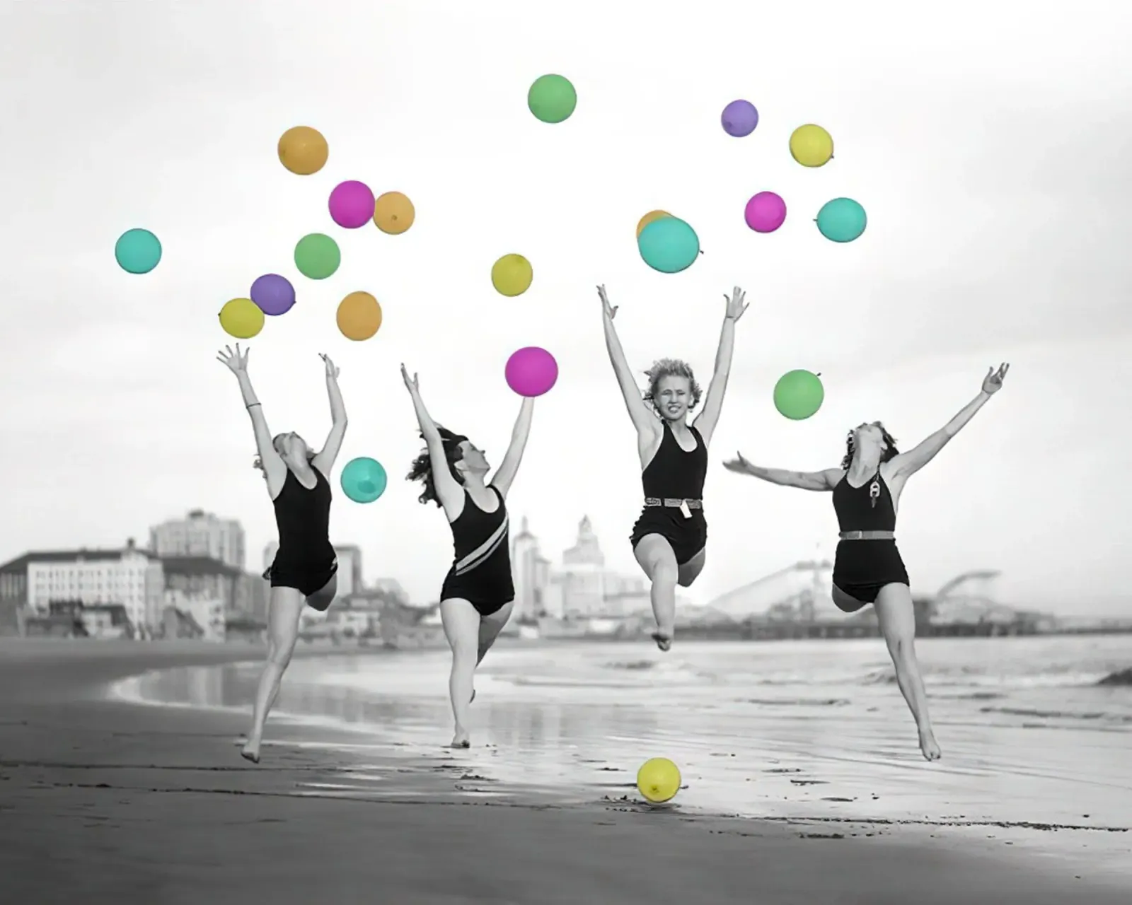 Ballerini di palloncini pellicola backlit da Takeme