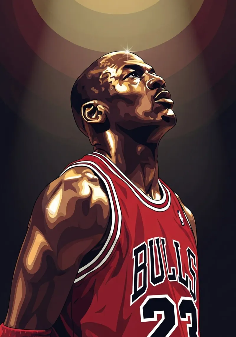 Michael Jordan portrait (3) carta hahnemühle da Lembayung art