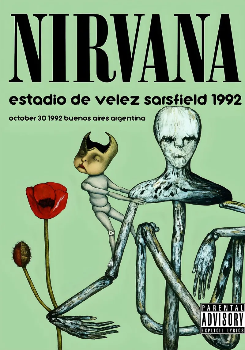 Nirvana Incesticide Vintage US Promo acryl van DGUnder