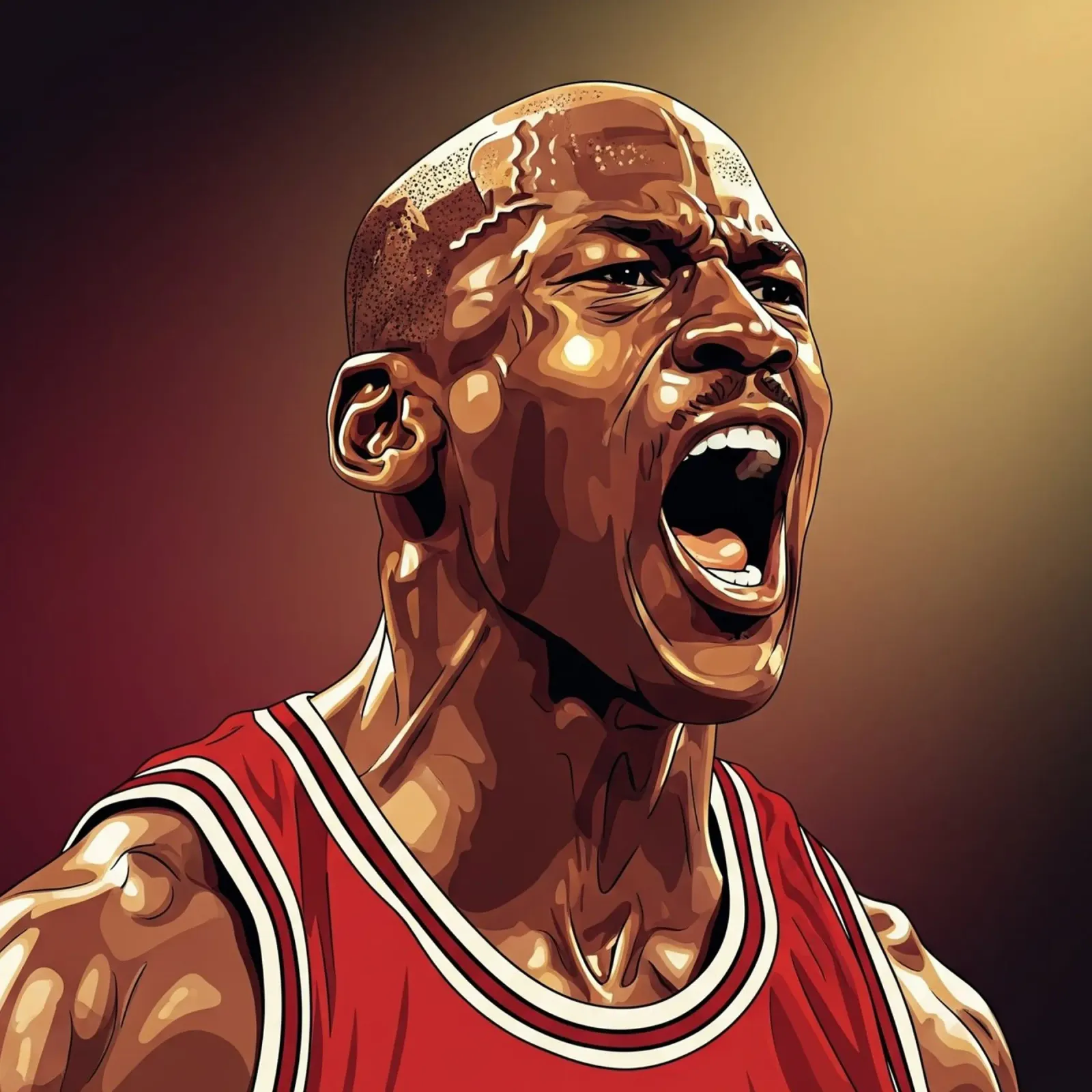 Michael Jordan portrait (5) pellicola backlit da Lembayung art