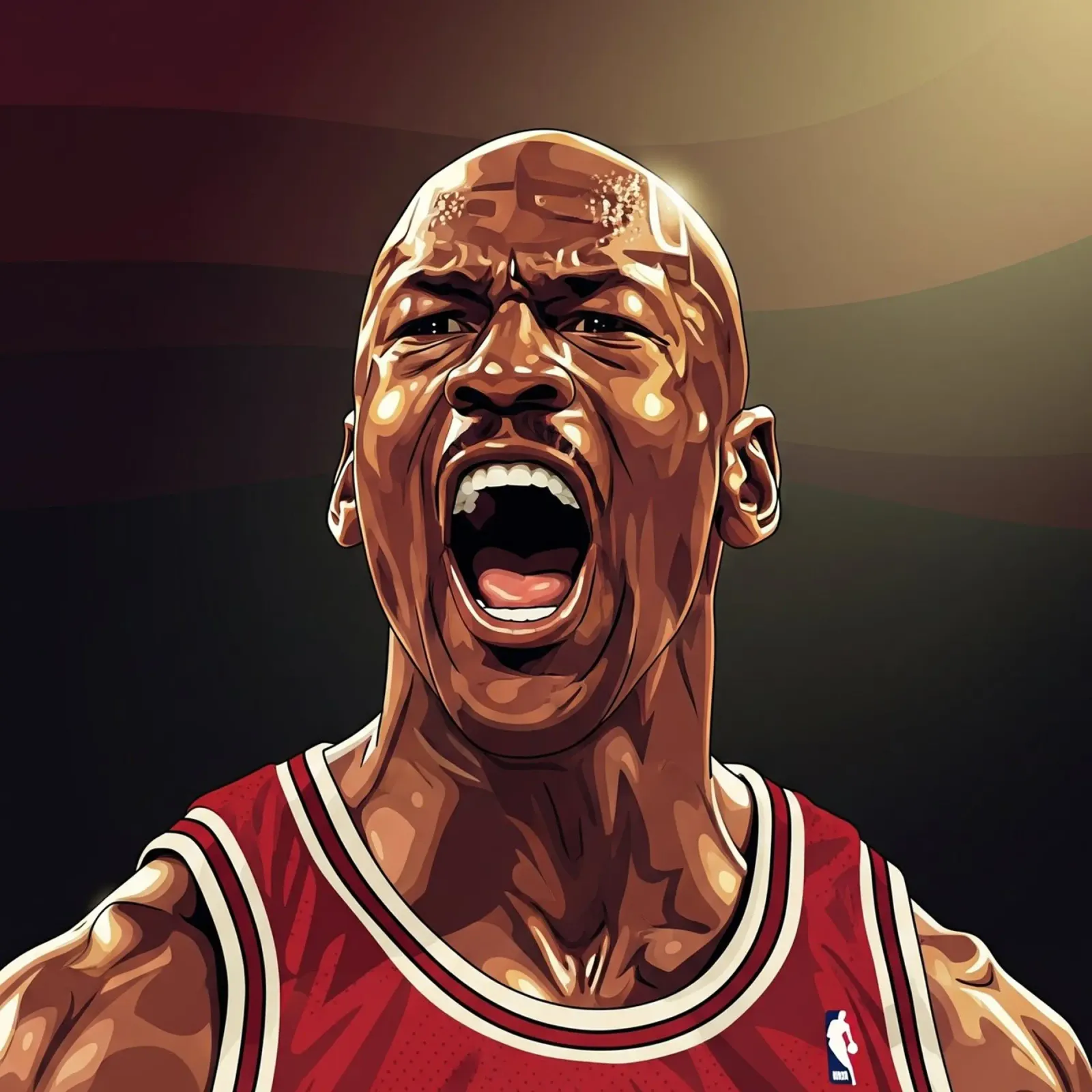 Michael Jordan portrait (6) pellicola backlit da Lembayung art