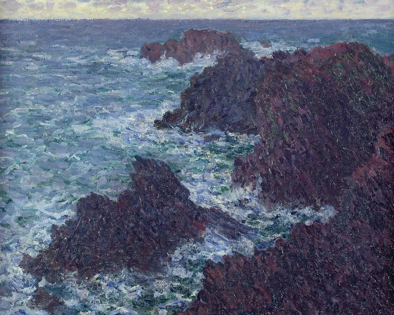 Le rocce di Belle-Ile pellicola backlit da RodneyArt