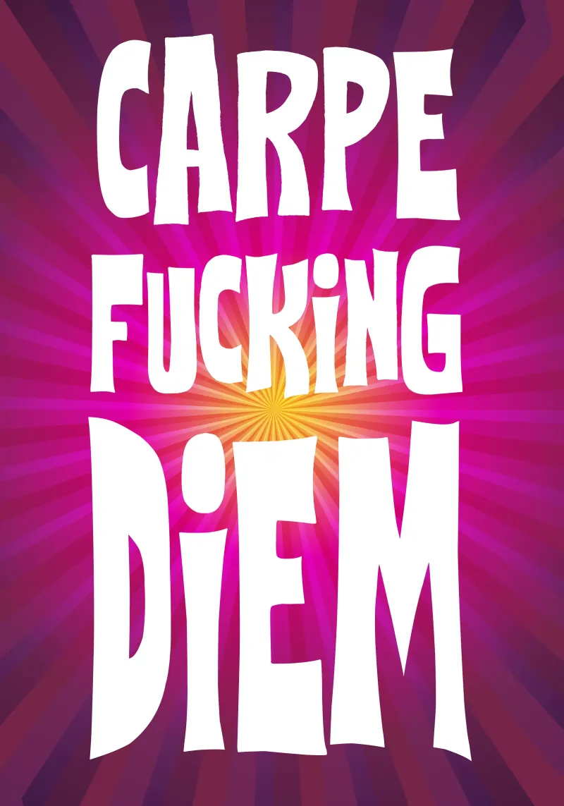 Carpe Diem alluminio dibond da Flo Klein