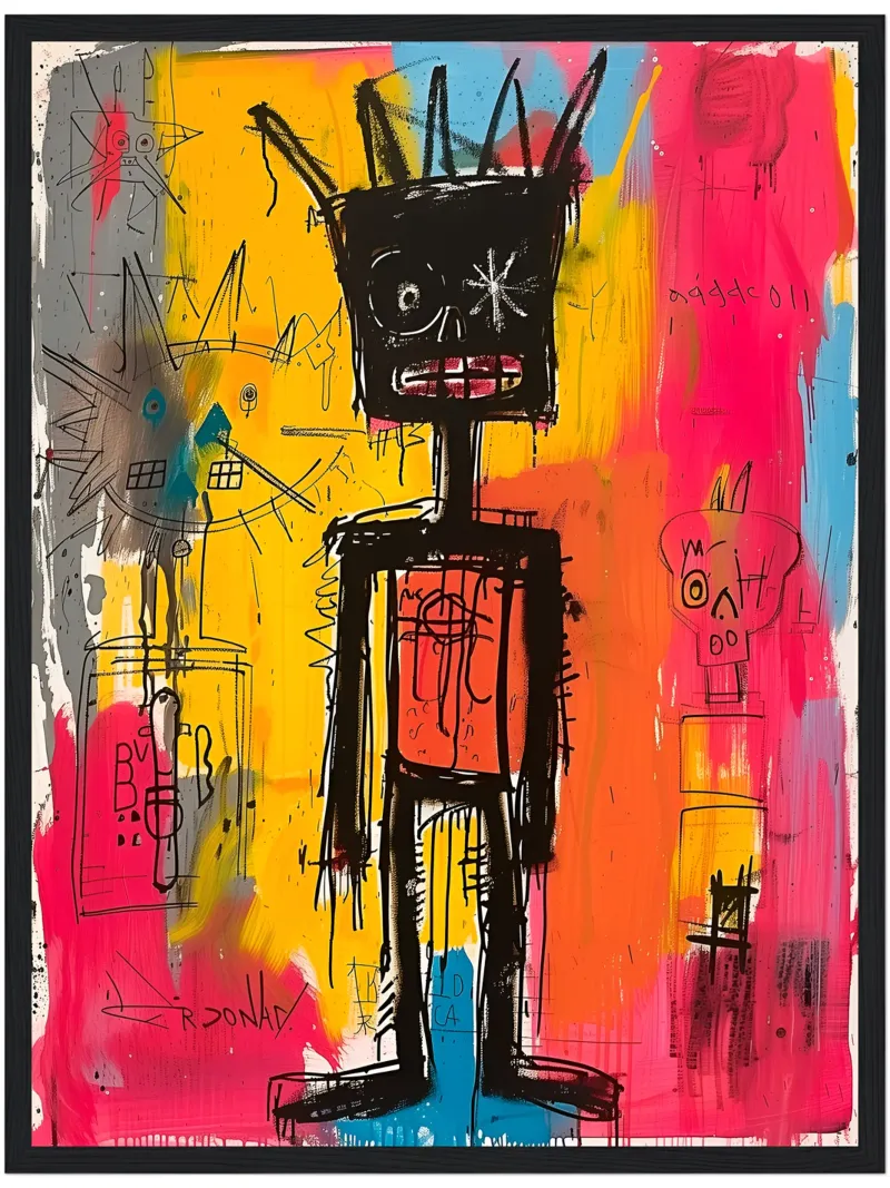 Jean Michel basquiat - art pellicola backlit da Deepness