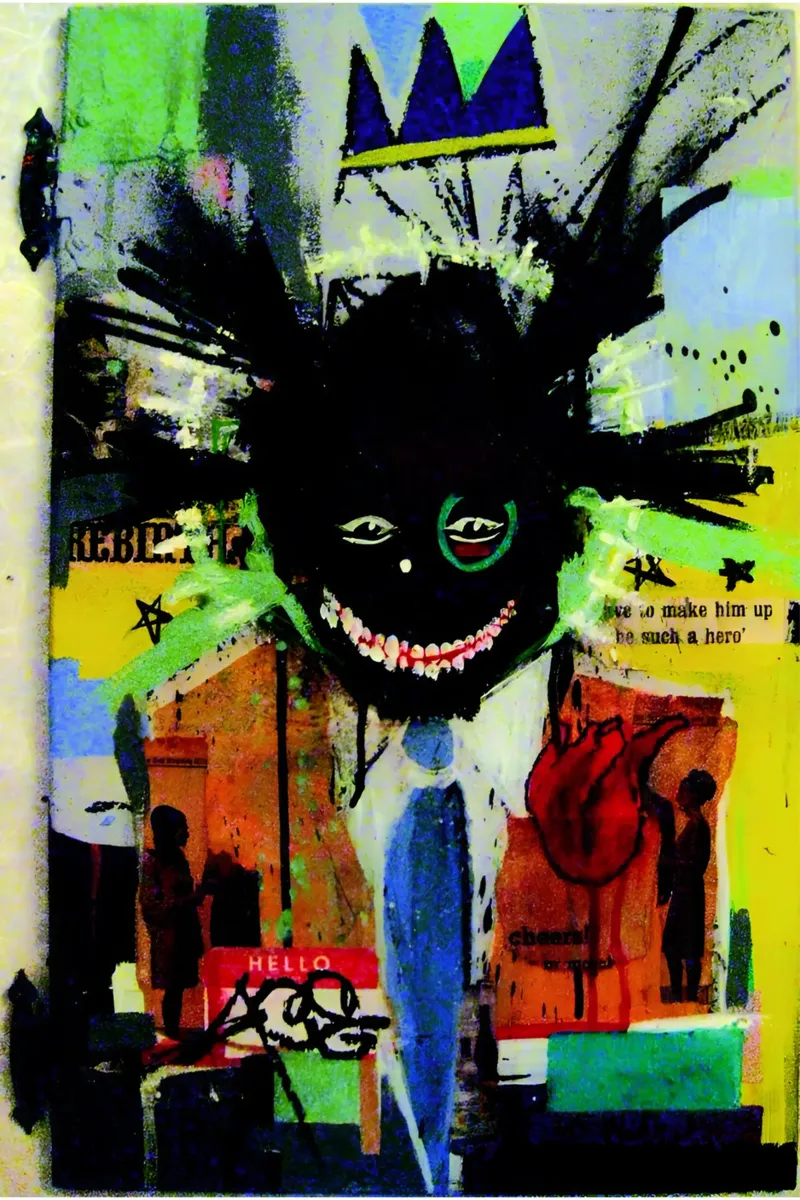 jean michel basquiat - abstract art pellicola backlit da Deepness