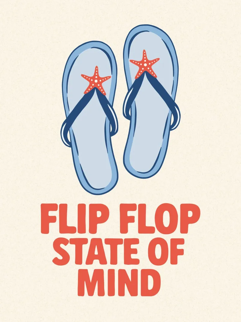 Flip flop state of mind pellicola backlit da Vivdesign