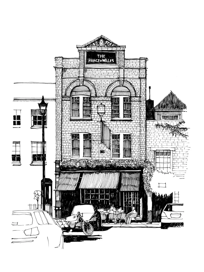 Cleaver Square! poster con telaio in legno da Richard Hood