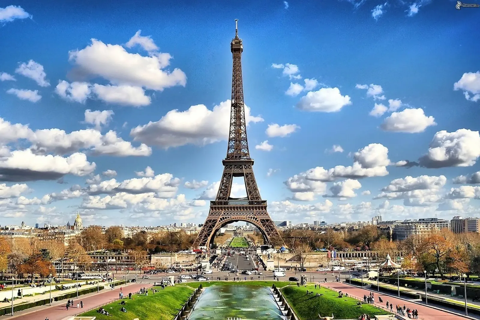 Vista sulla Torre Eiffel, Parigi carta hahnemühle da Wanderlust Vibes