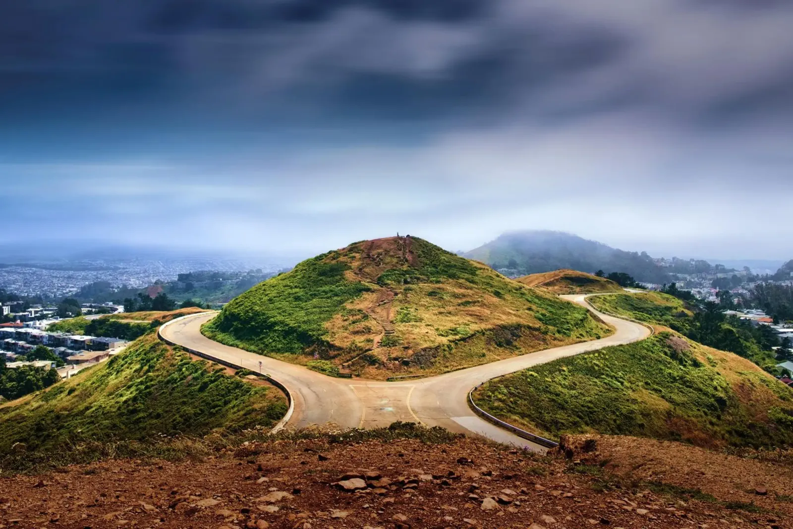 Vue de Twin Peaks, San Francisco hahnemühle de Wanderlust Vibes