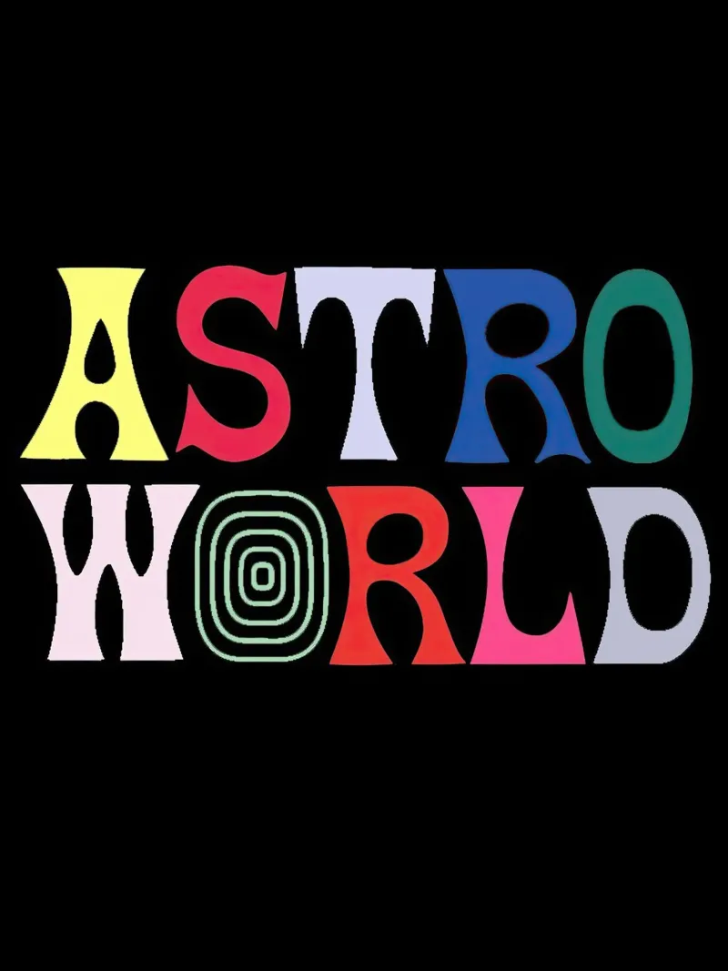 Travis Scott Astro World pellicola backlit da Musadad Shop