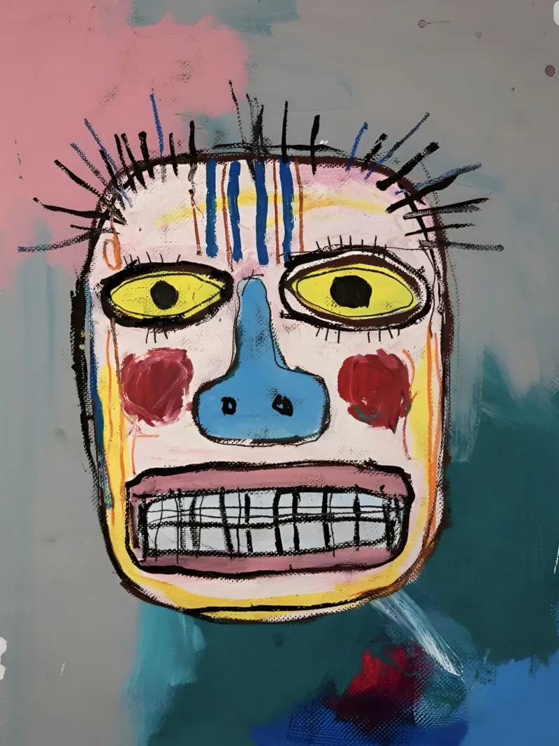Jean Basquiat - Abstract Painting pellicola backlit da Gage Gottlieb