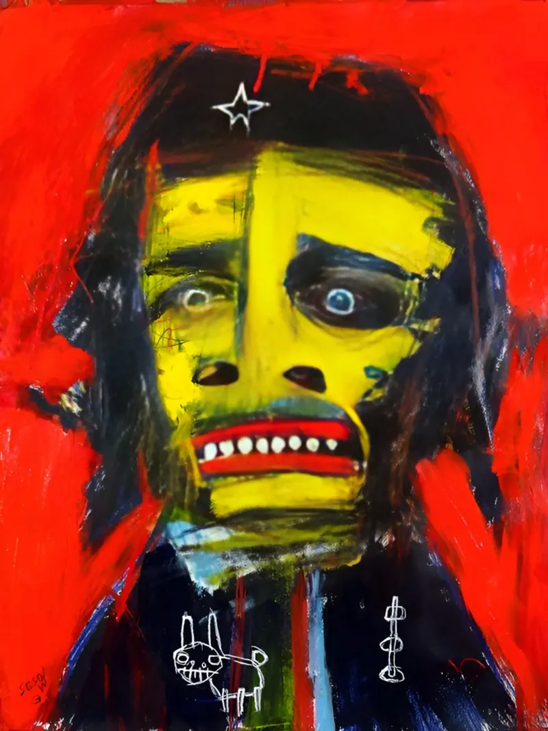 Jean basquiat - Abstract Painting Art pellicola backlit da Gage Gottlieb