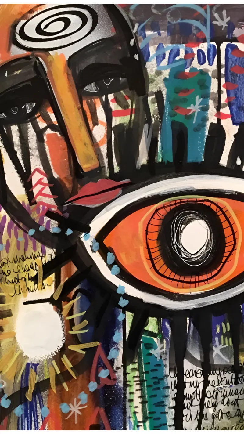 Michel Basquiat - Artists Art Painting backlit film by Gage Gottlieb