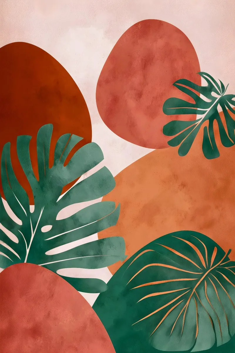 Monstera art canvas by Studio Verde