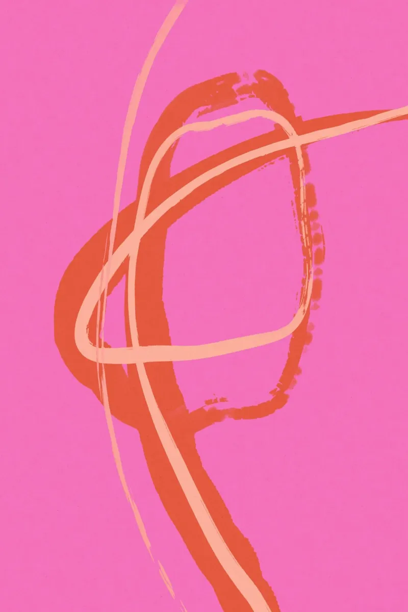 All On Pink No 10 carta hahnemühle da treechild