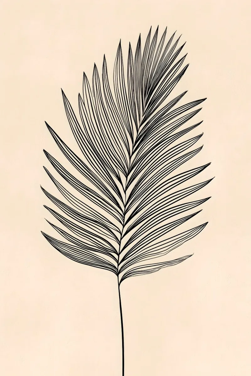 Palmwedel minimalista pellicola backlit da Studio Verde