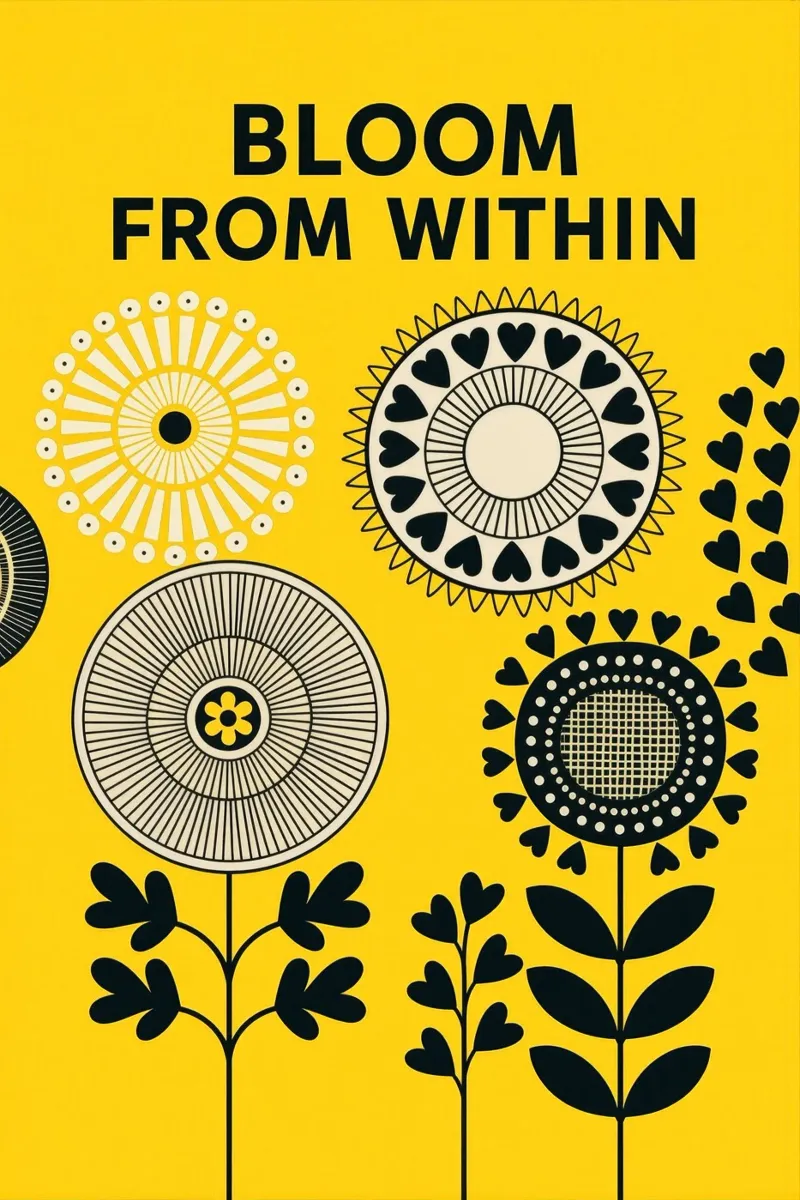 BLOOM FROM WITHIN canvas by 20 Farben