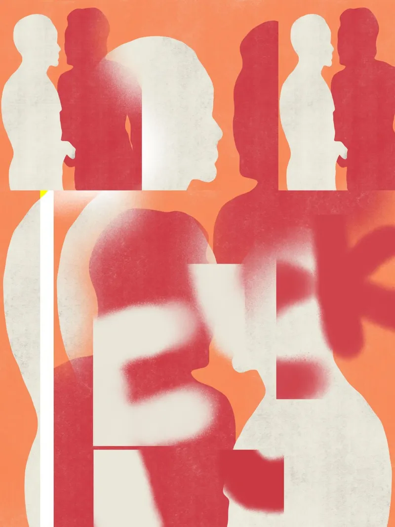 Abstracte overeenkomst canvas met Baklijst van Little Dean