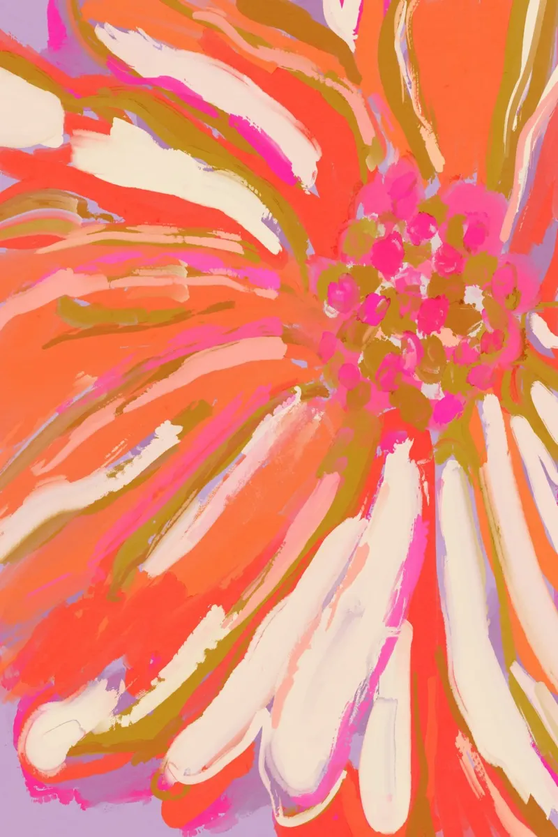 Abstract Flower Detail pellicola backlit da treechild