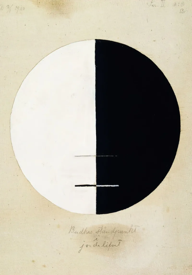 Hilma af Klint Le point de vue des bouddhas sur la vie terrestre n° 3 hahnemühle de Lile Shop