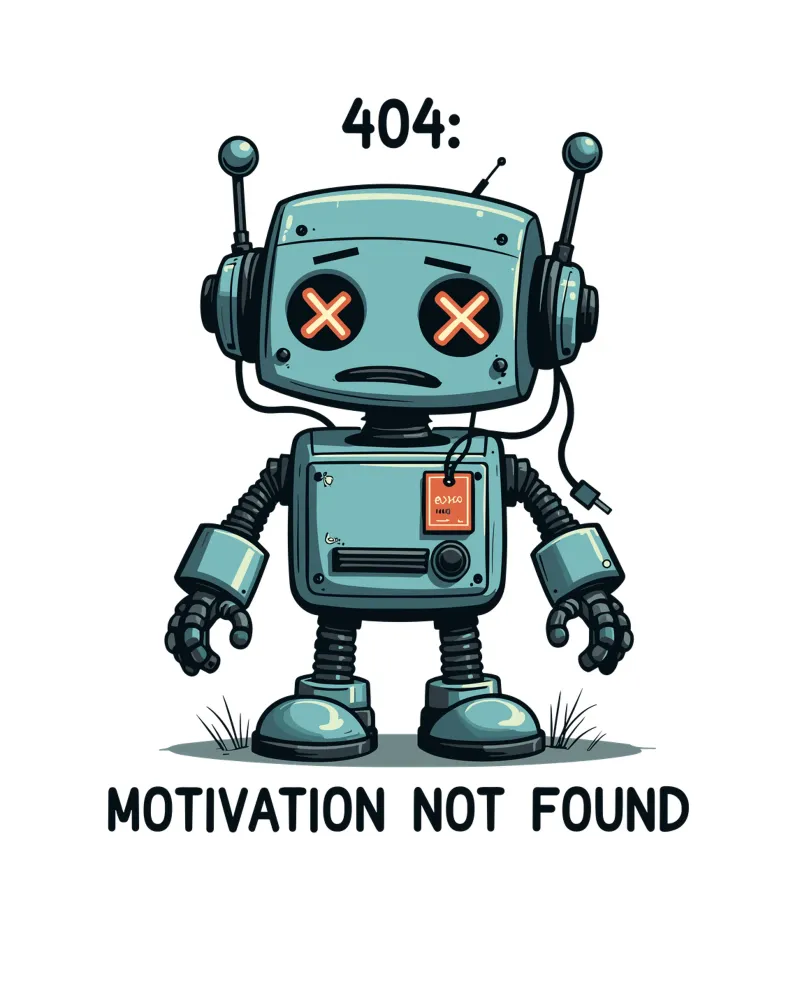 404: Motivation Not Found carta hahnemühle da edsonramosart
