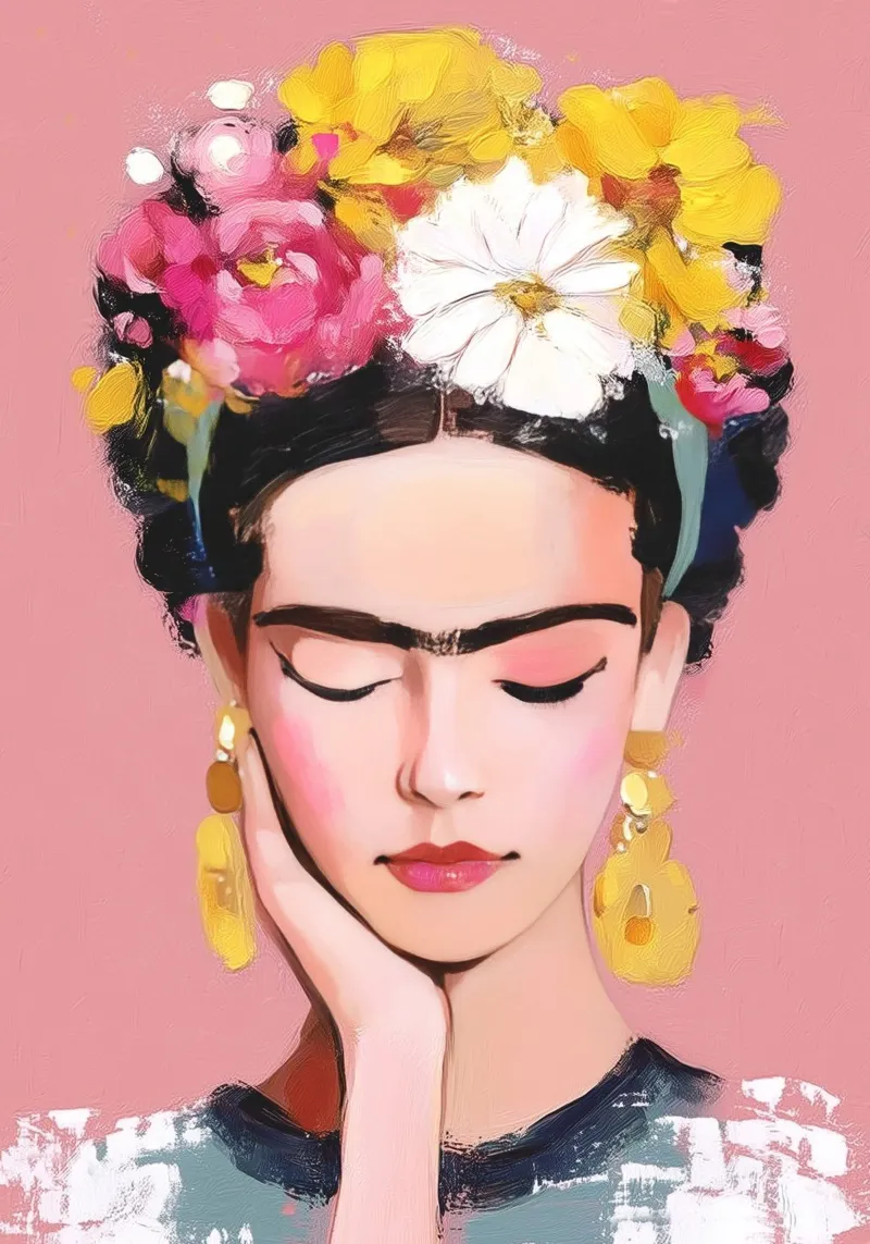 Frida in Pink Grace forex plate by Clara August
