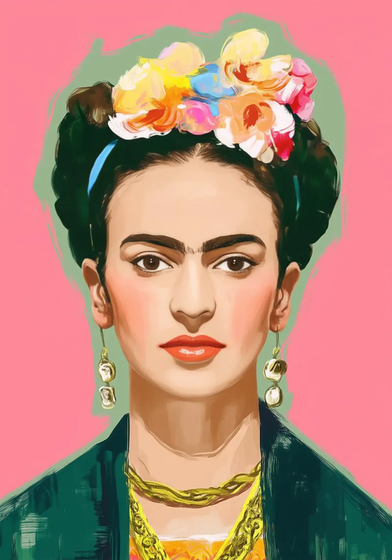 Frida Rosa poster by Clara August