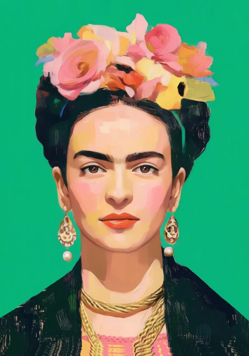 Frida Verde poster by Clara August