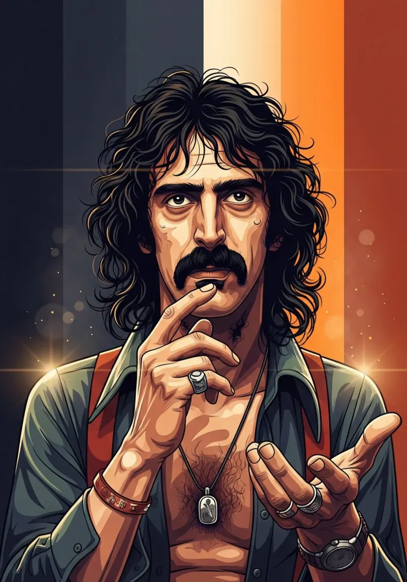 Frank Zappa rebel hahnemühle by Lembayung art
