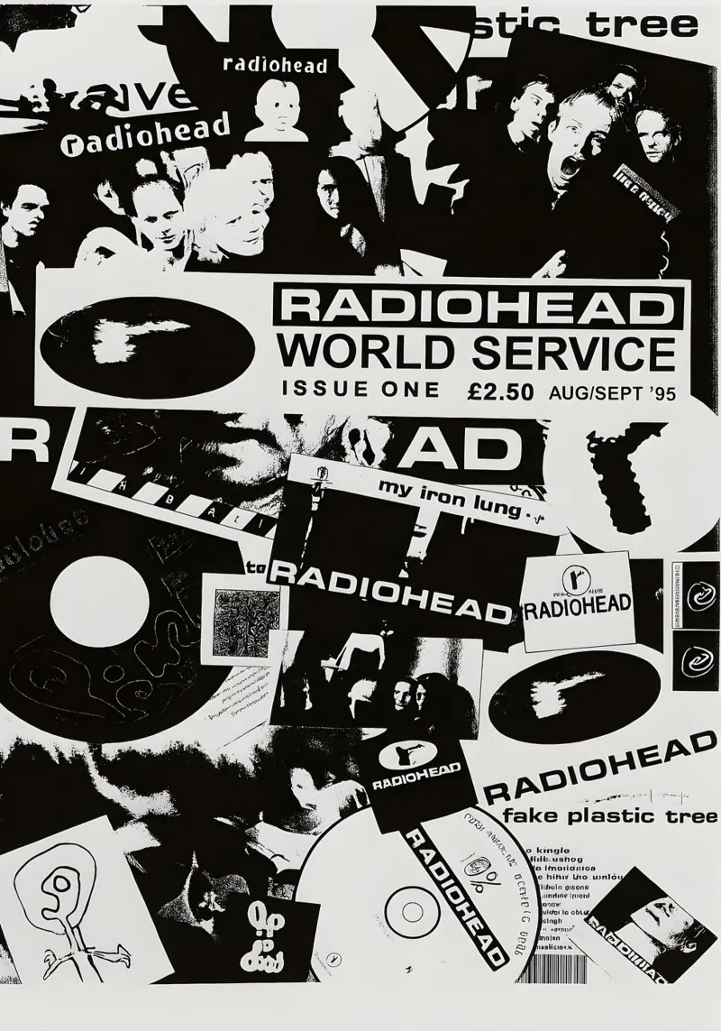 TONN Radiohead Poster Vintage Music Posters for Room hahnemühle by DGUnder