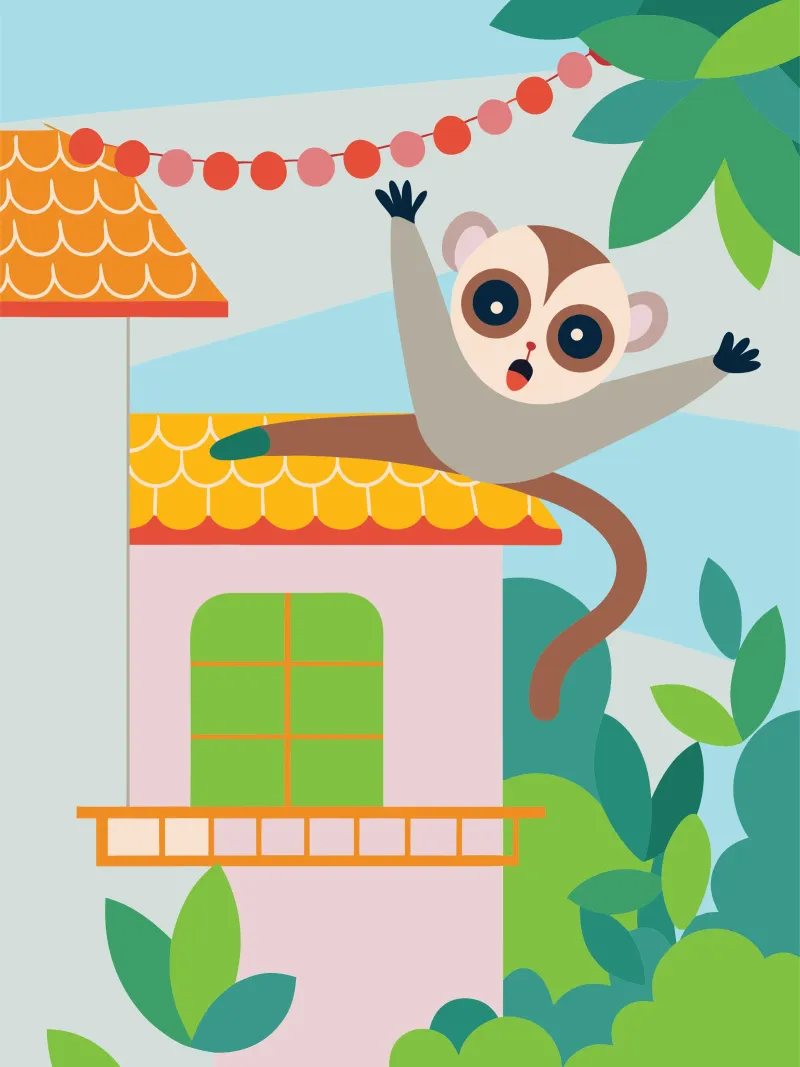 Lo scoiattolo salta poster da CUTE ANIMALS