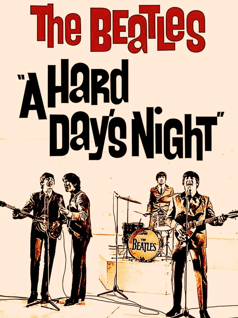 I Beatles, gruppo musicale britpop pellicola backlit da music soul