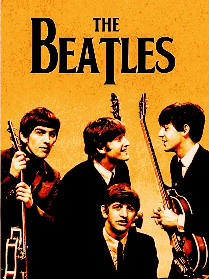I Beatles, gruppo musicale britpop 1 pellicola backlit da music soul