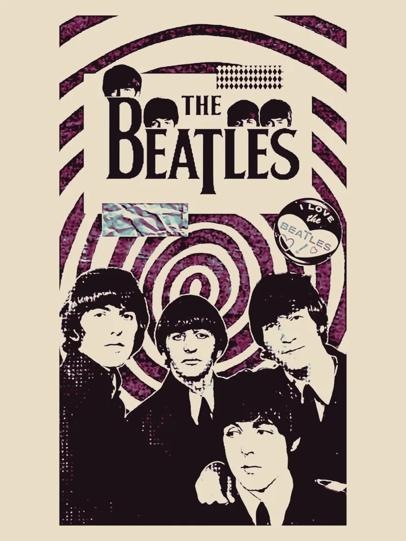 I Beatles band britpop musica 3 pellicola backlit da music soul