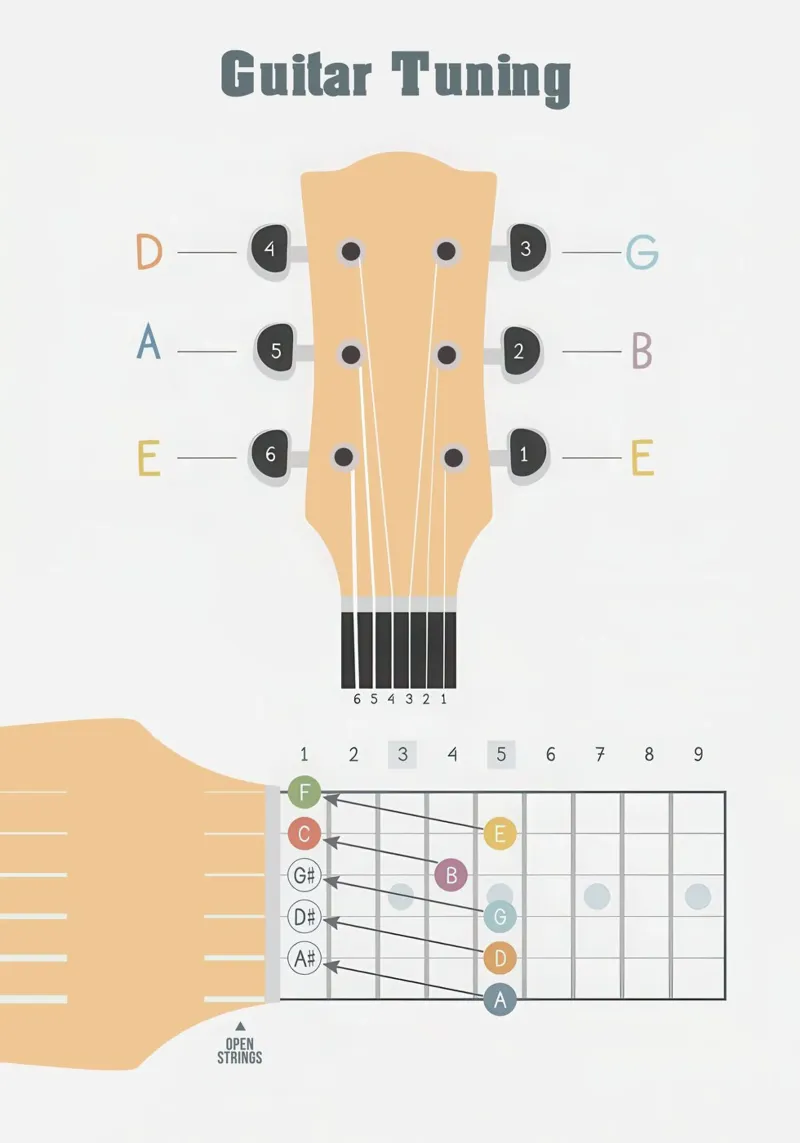 Guitar Fretboard pellicola backlit da Attaboy Dsgn