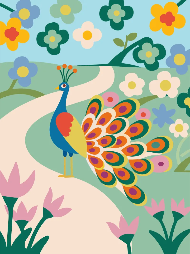 Peacock hahnemühle by CUTE ANIMALS
