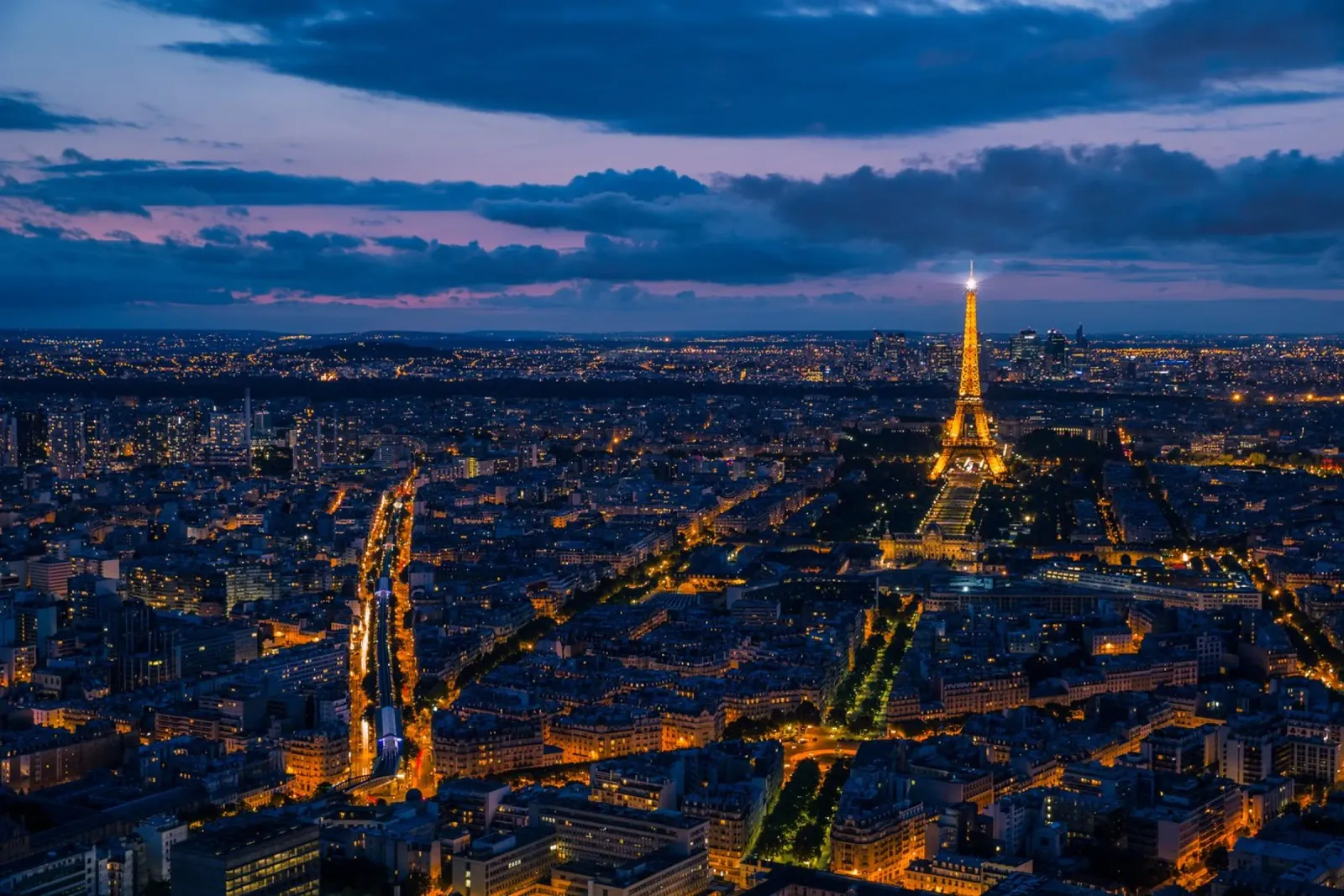 City of Lights, Paris poster with aluminum frame by Wanderlust Vibes