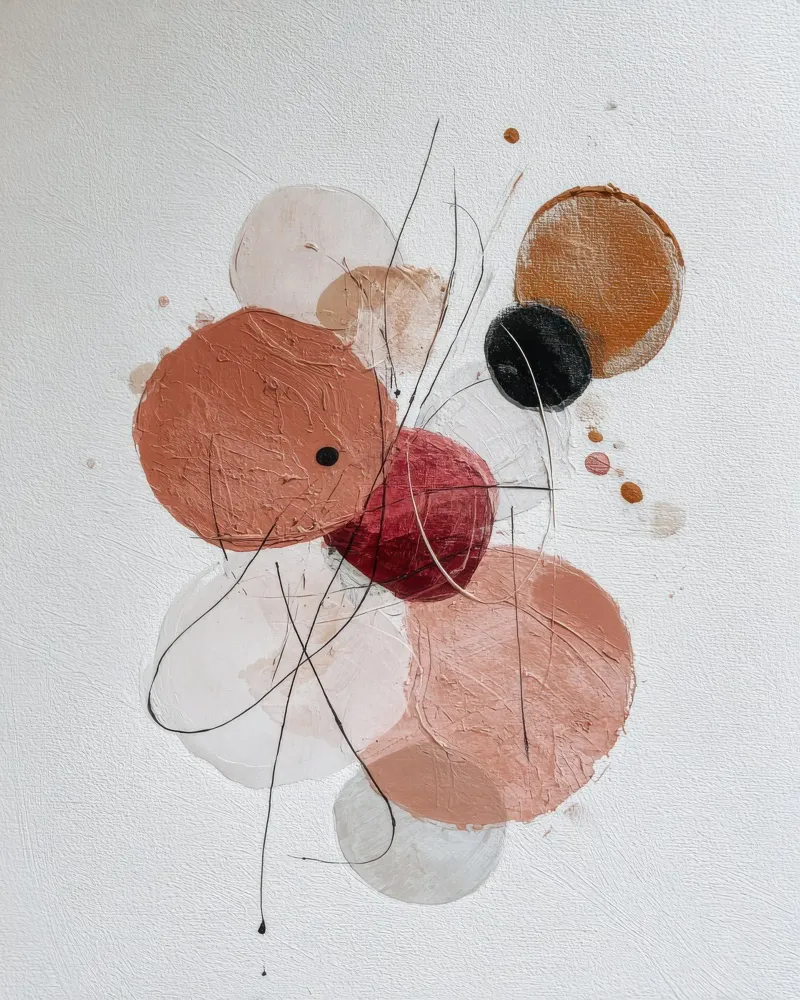 Geometric Abstraction with Transparent Forms hahnemühle by Artbyvo