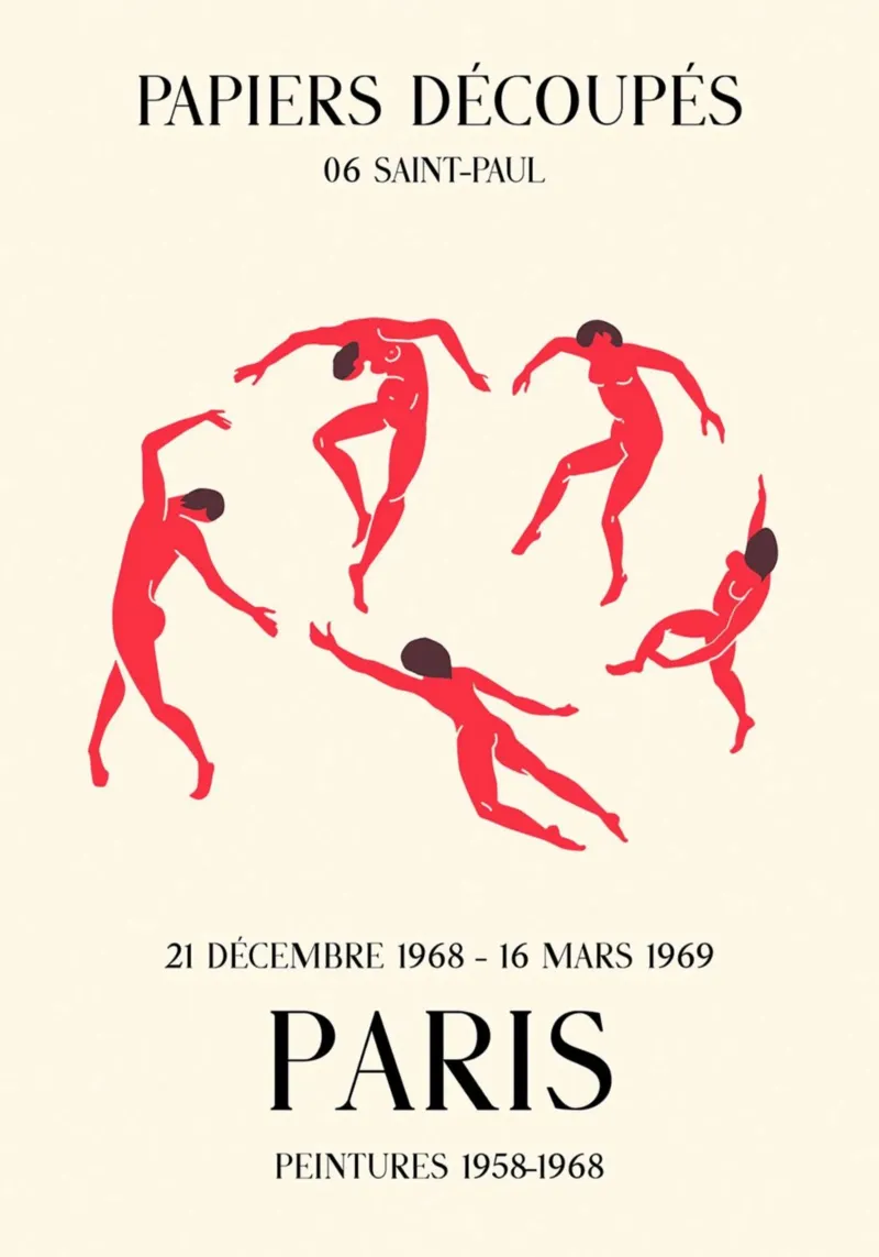 Matisse Papiers Découpés Dancers Paris Print canvas by homdeco