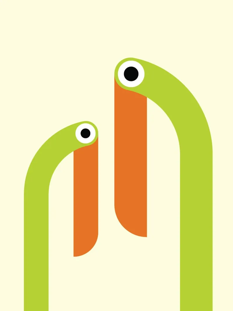 Taucan Bird Fun Abstract Hahnemühle von galihstudio