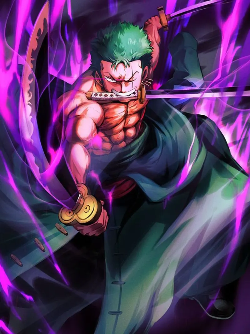 Zorro One Piece pellicola backlit da Musadad Shop