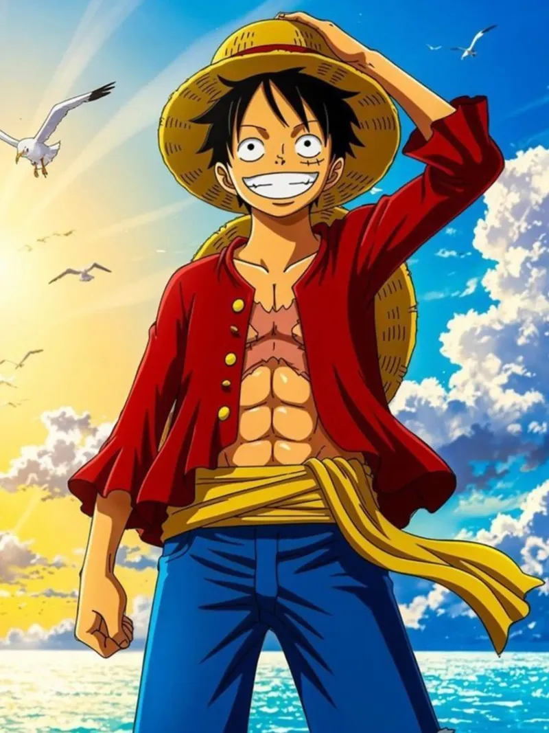 Luffy One Piece carta hahnemühle da Musadad Shop