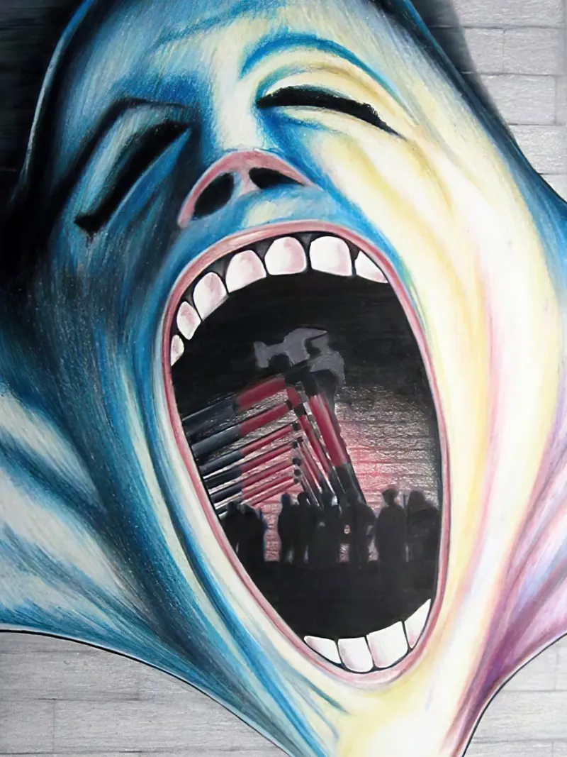 Pink Floyd The Wall pellicola backlit da Musadad Shop