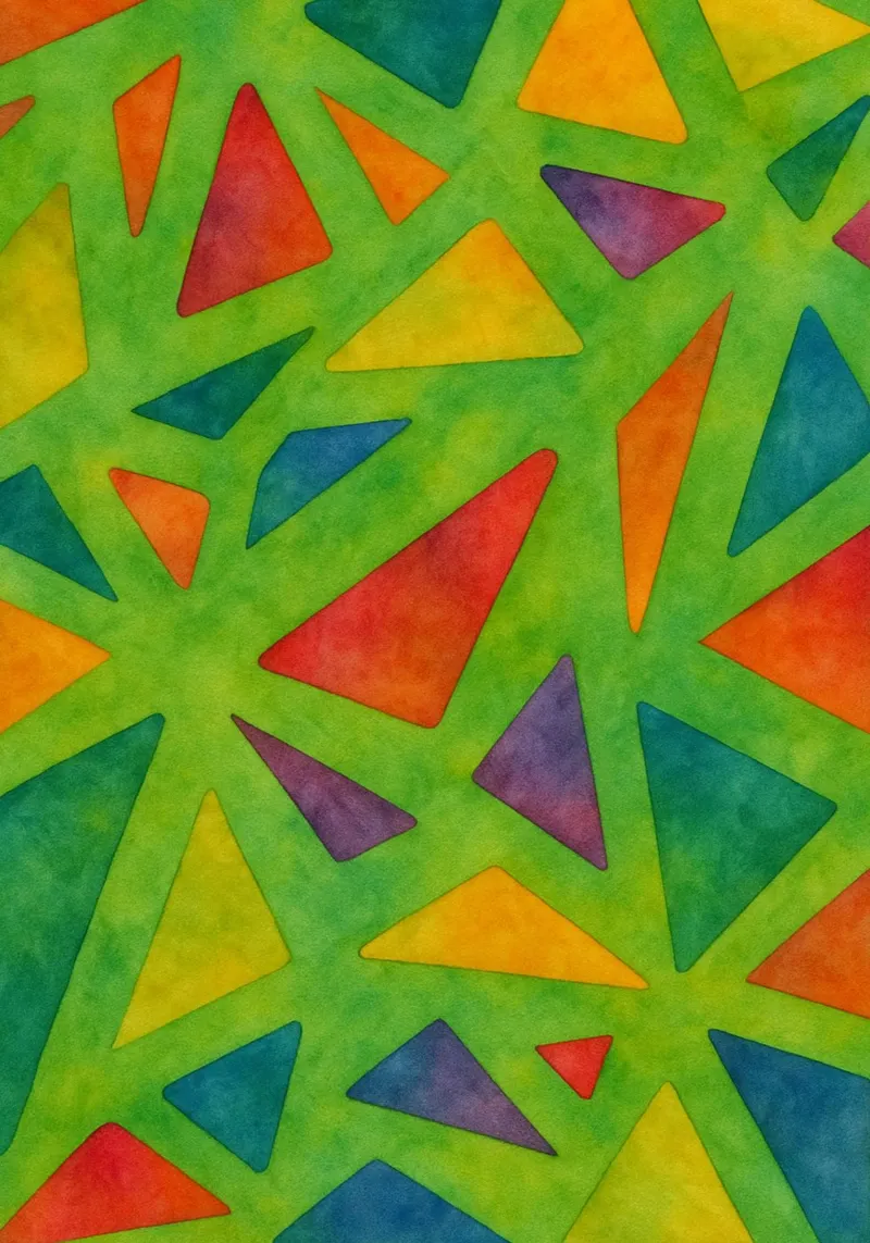 pauze abstracte tekening ilustratie canvas van Permatax